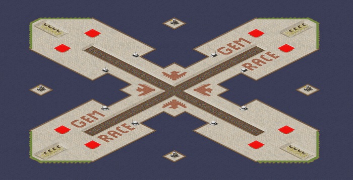 Panda's Gem Rush 2v2v2v2 preview