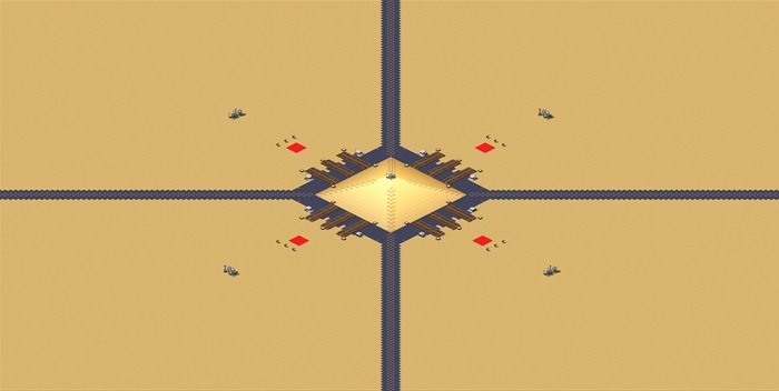 Oil in Corners & Center --  Egypt pyramid preview