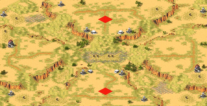 [2] Dry Heat RA2 - fast build 1v1 extra buildings preview