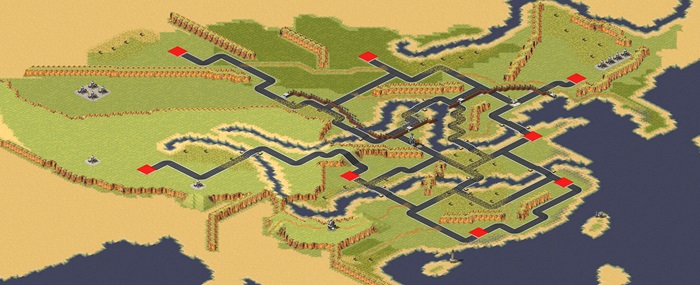 China Map (ocean and land) preview