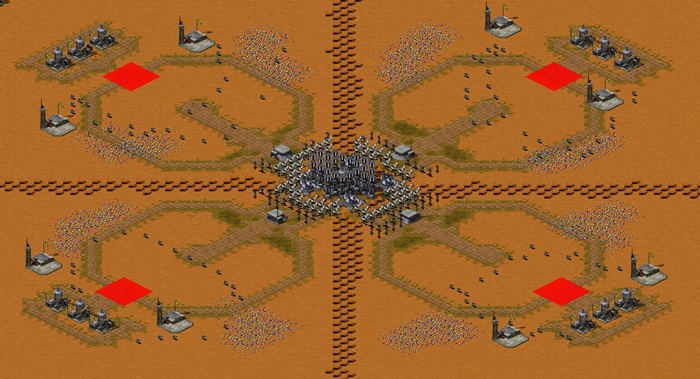 Oil in Corners & Center -- TOM version preview