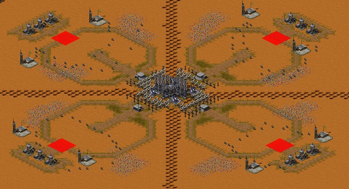 Oil in Corners & Center -- TOM version preview