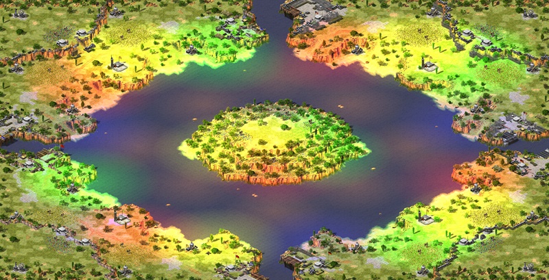 [8] Black Sea (Author's Mod) v6.1 ; Map created in 2020 with FinalAlert 2. Updated in 2025. Based on map "Diamond Quarry". Special Thanks to McPwny preview