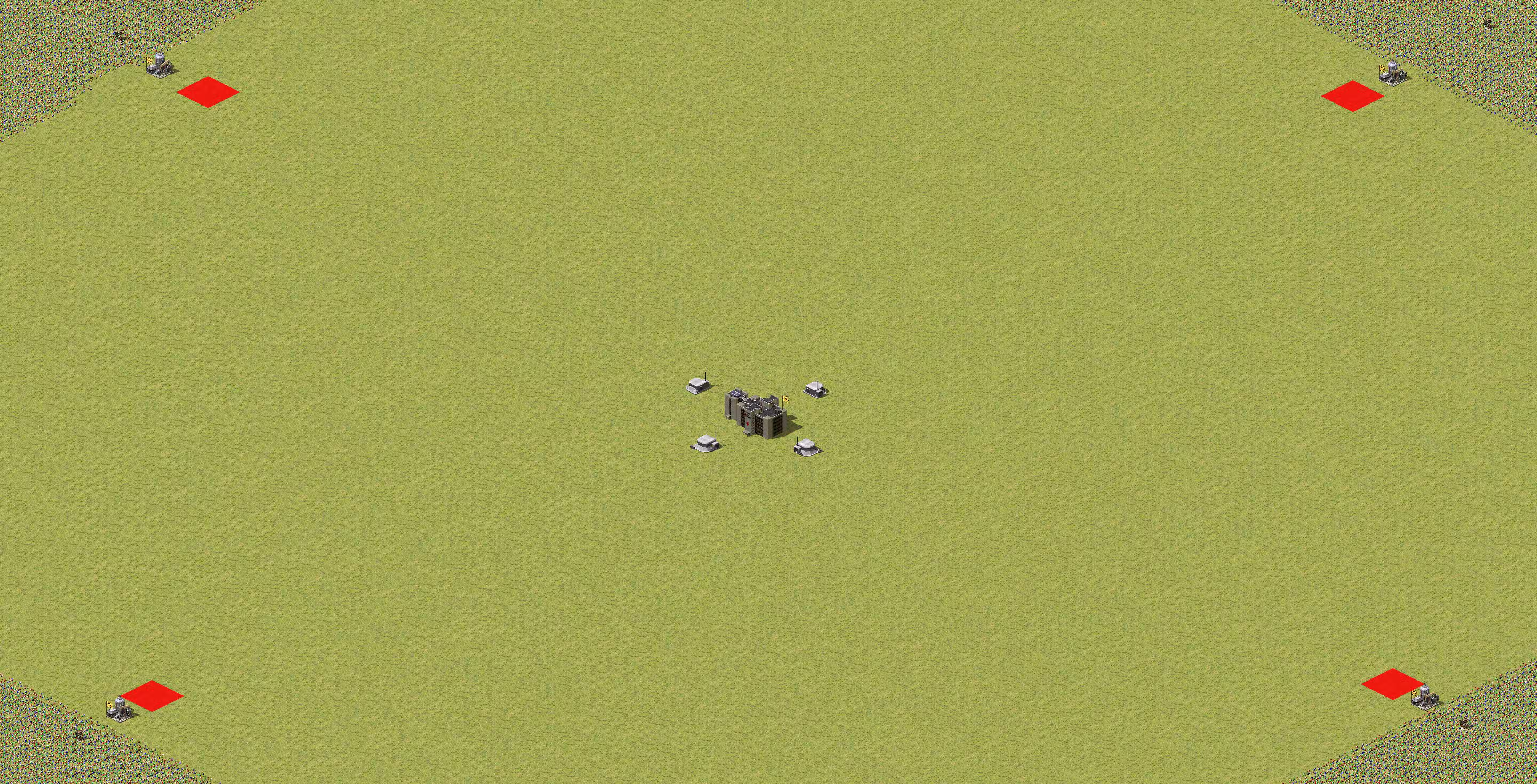 Preview of 100x100 map with four oil derricks