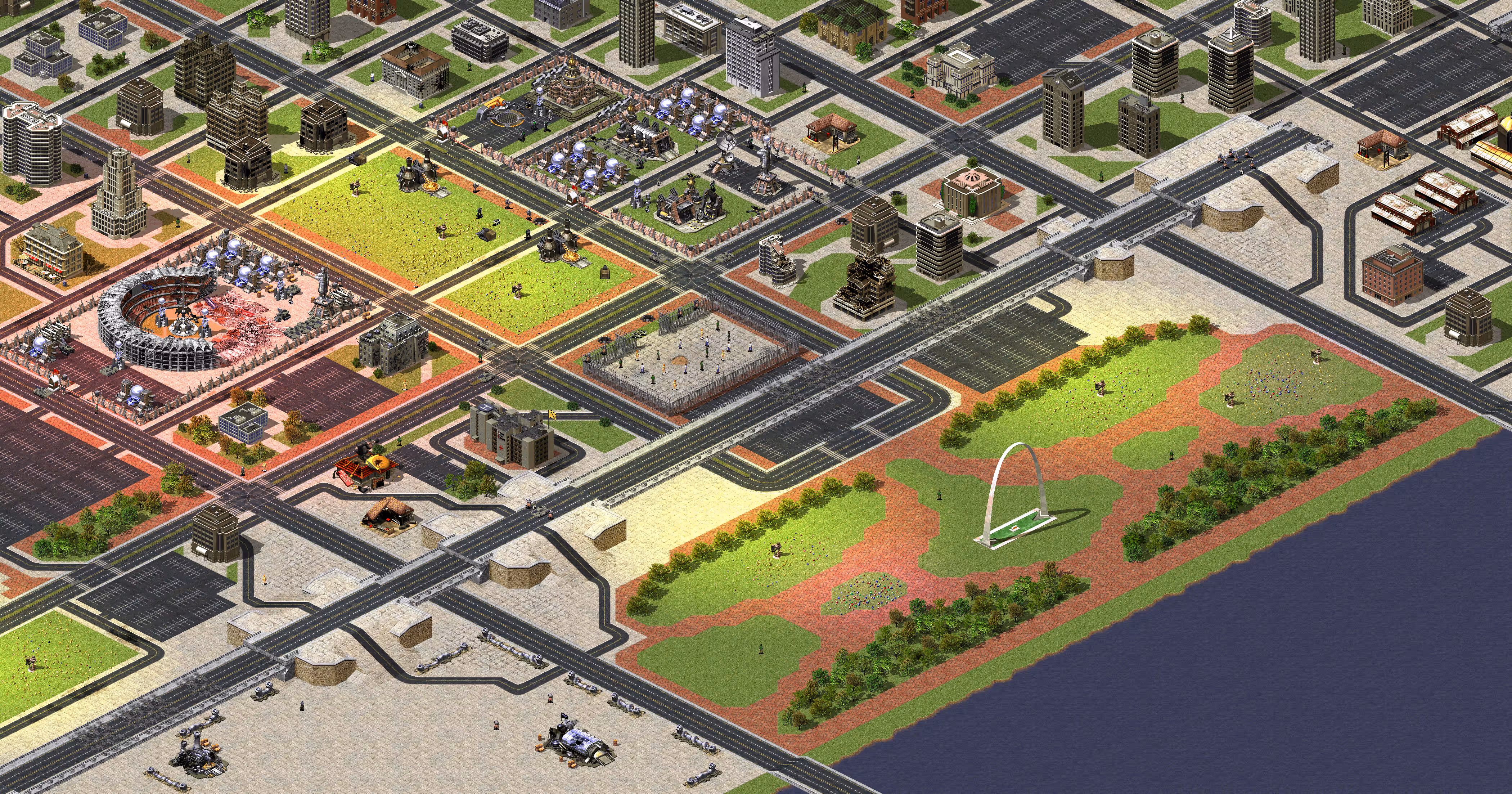 Preview of Co-op - Red Alert 2 - Allied Mission 8 - Free Gateway (Brutal - Version 3)