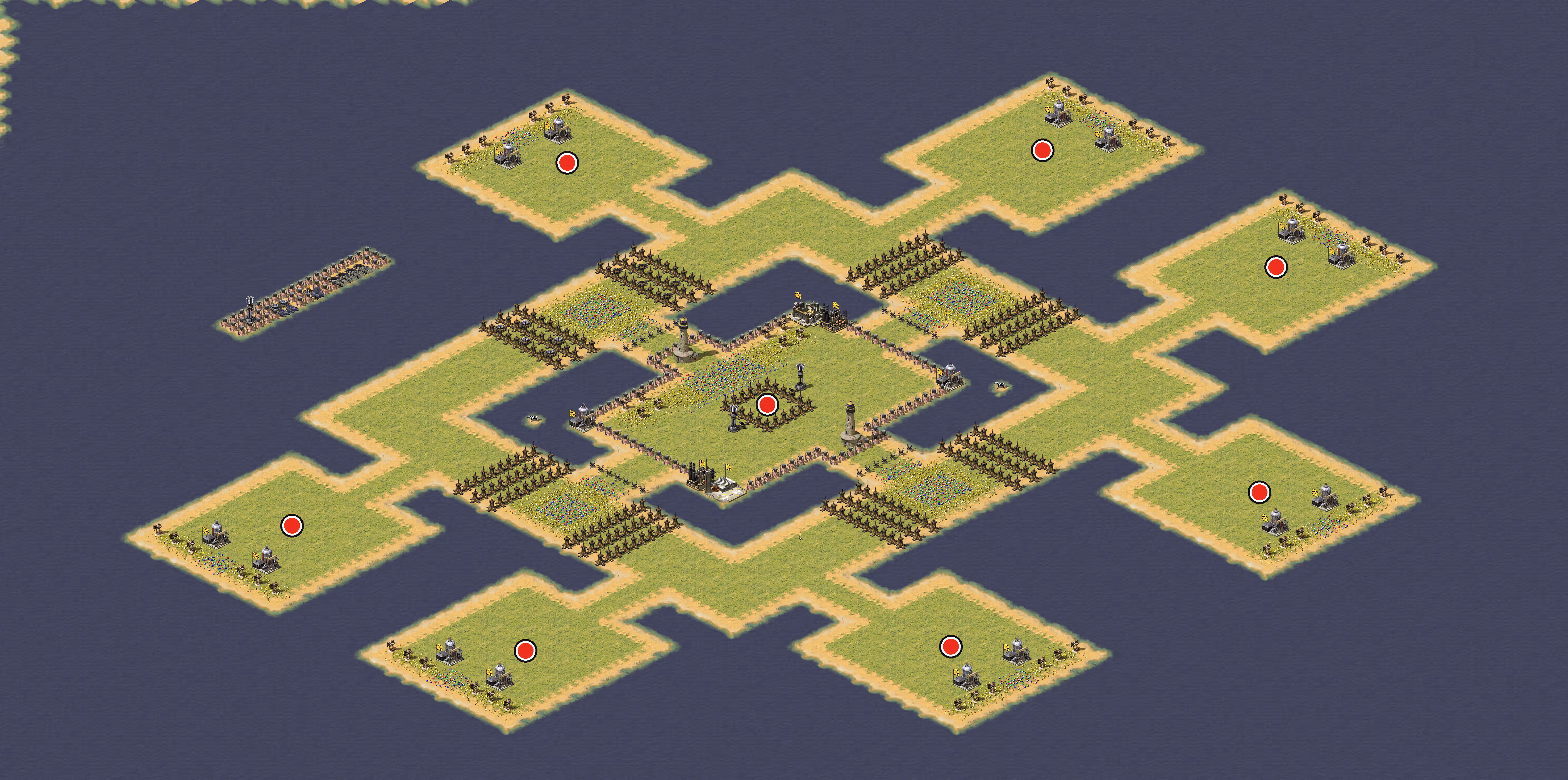 Preview of Three Country Fight - 5 Players