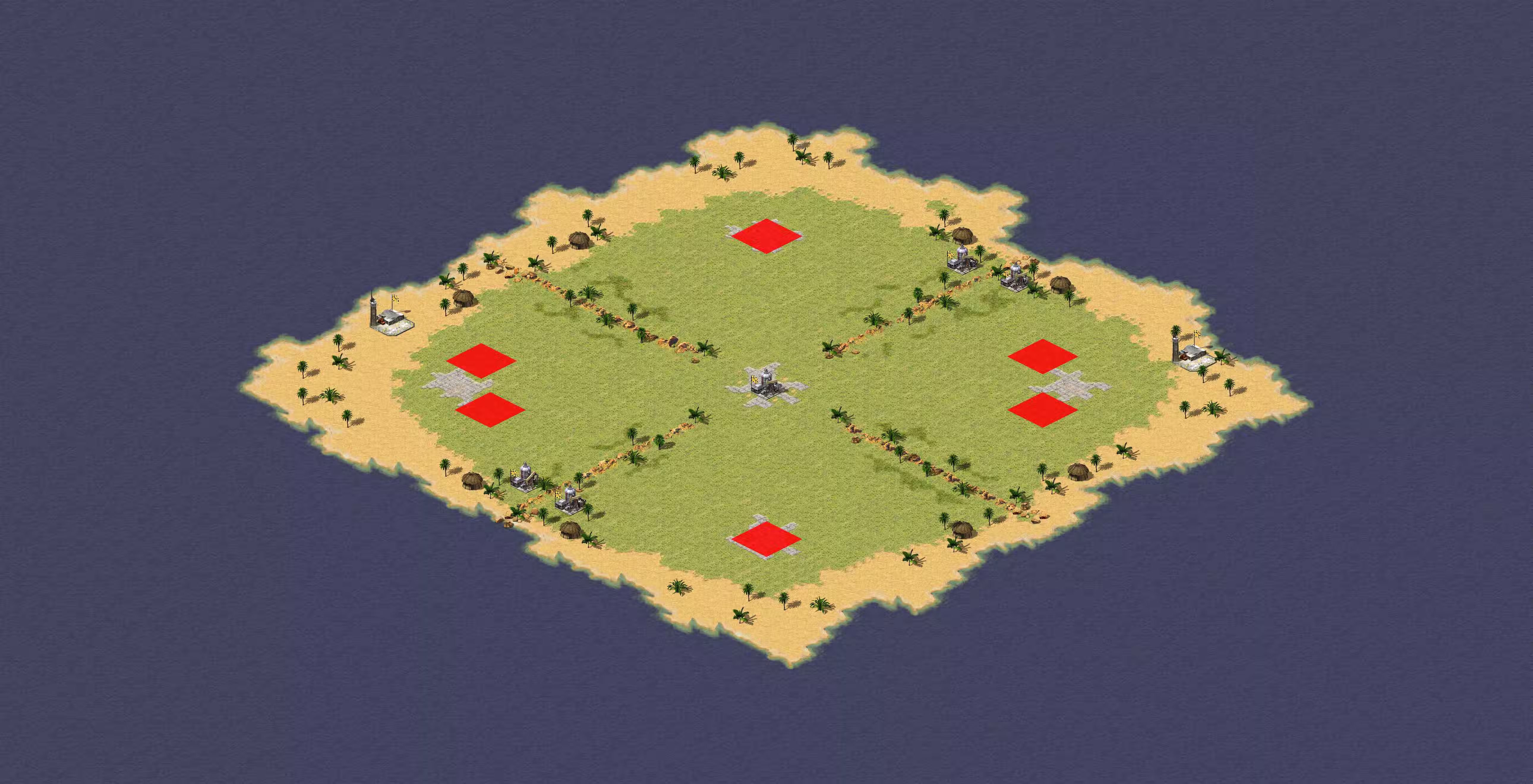 Preview of nobets + yosef anan - oil derrick in center [island version]+crate 3v3 + 5oil 2 parachuts