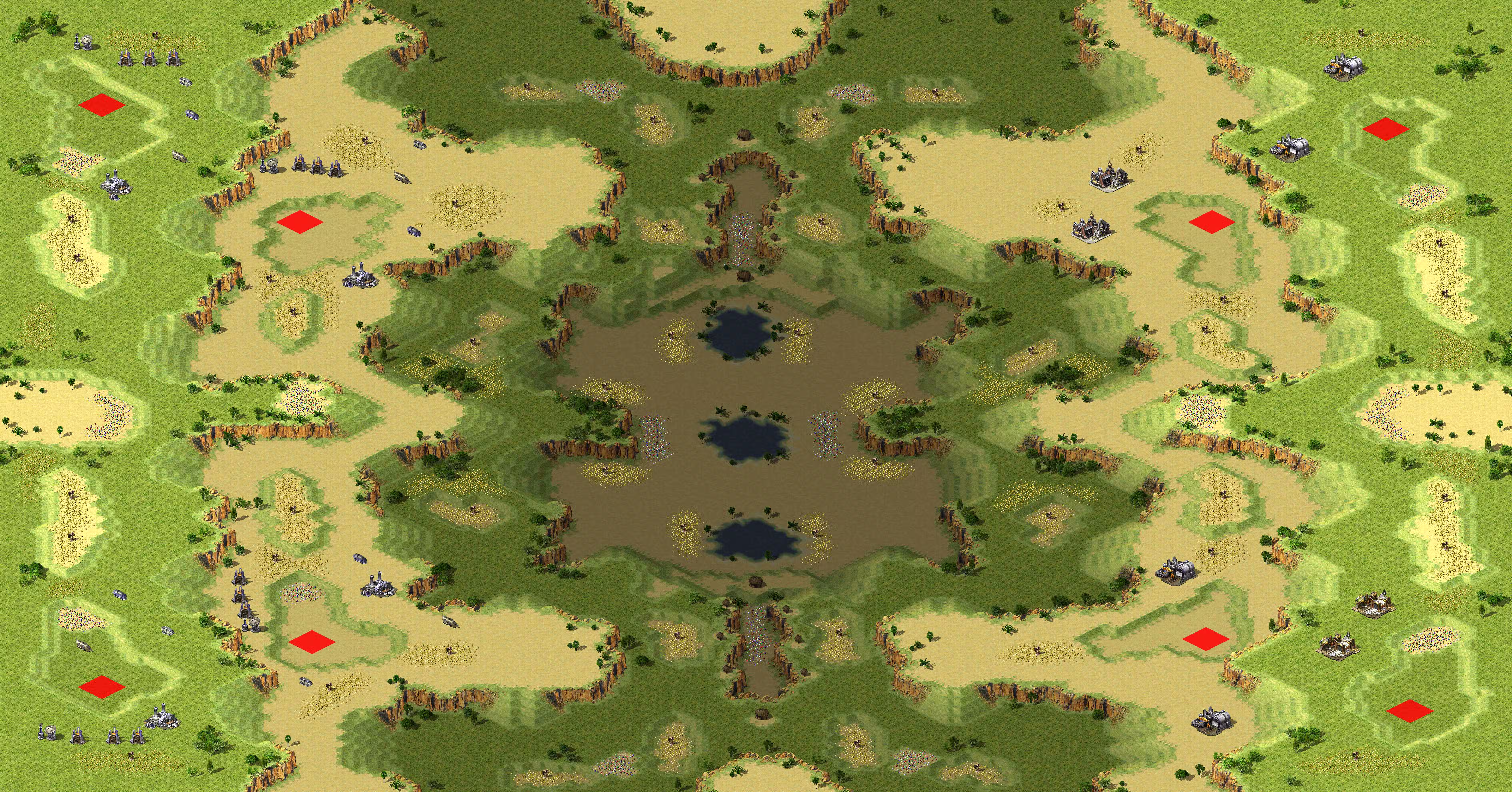 Preview of [8] Desert Island (4v4 Extreme AI Edited)