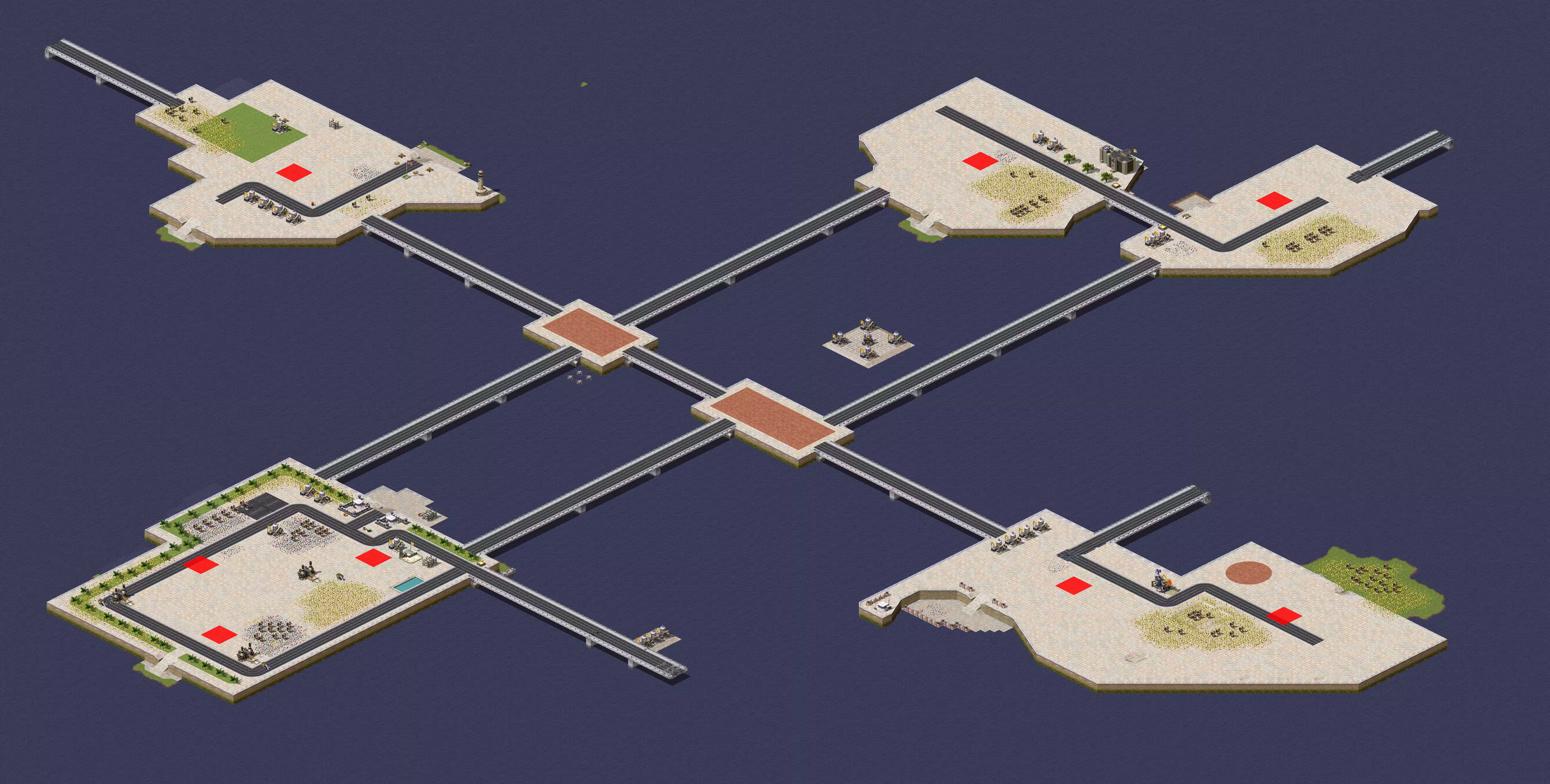 Preview of Sea Day v2 [2-8] HQ test AI has roads 1.4 stronger ships for fun