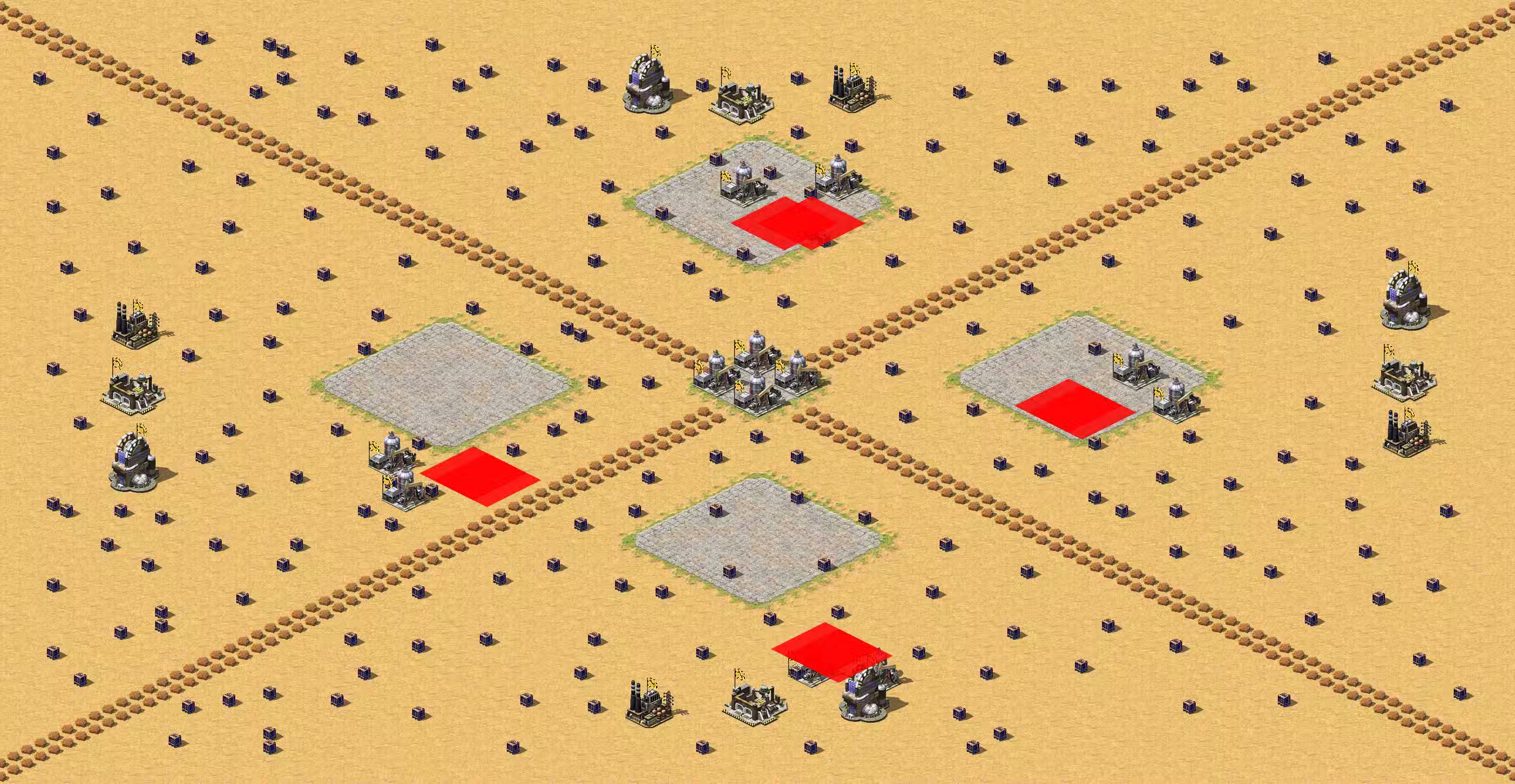 Preview of Oil Terrick in centers 2v2v2v2 or 1v1v1v1